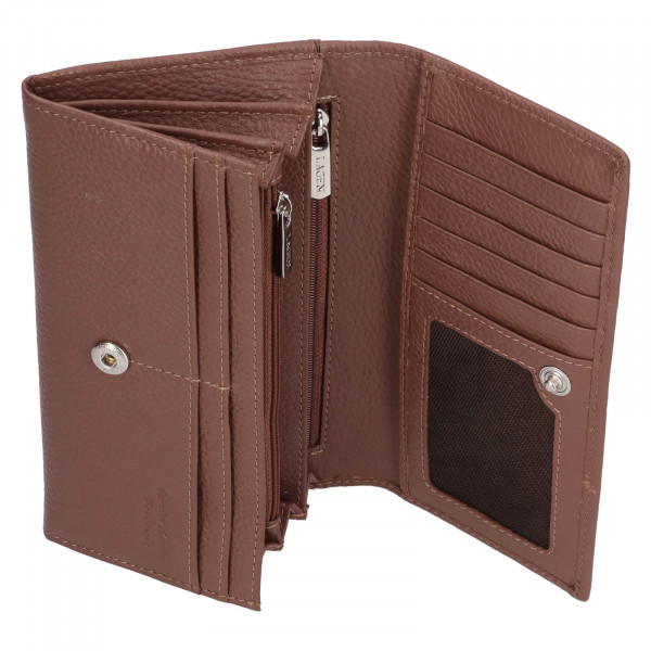 Dámska kožená peňaženka Lagen Sandrine - hnedá
