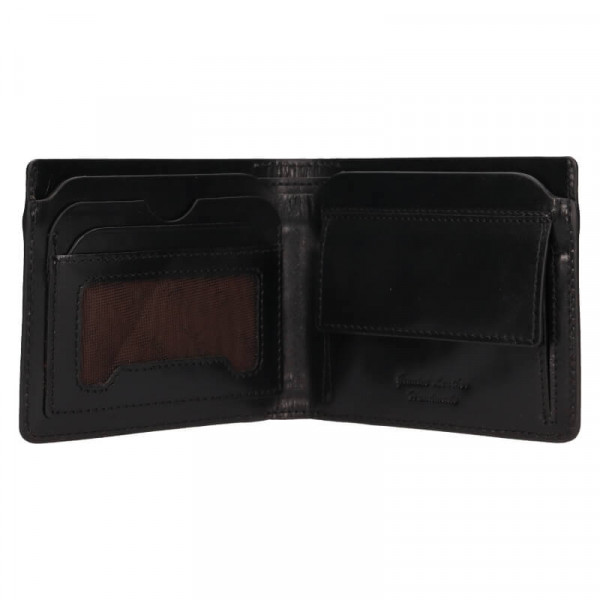 Pánska kožená peňaženka Lagen Cédrik - čierna