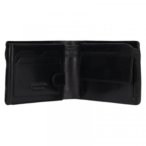 Pánska kožená peňaženka Lagen Rémi - čierna