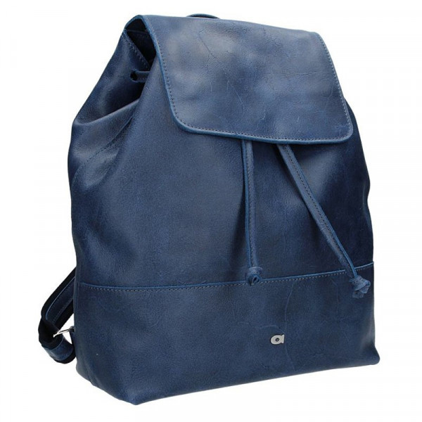 Dámsky kožený batoh Daag Fanky GO! 21 - tmavo modrá